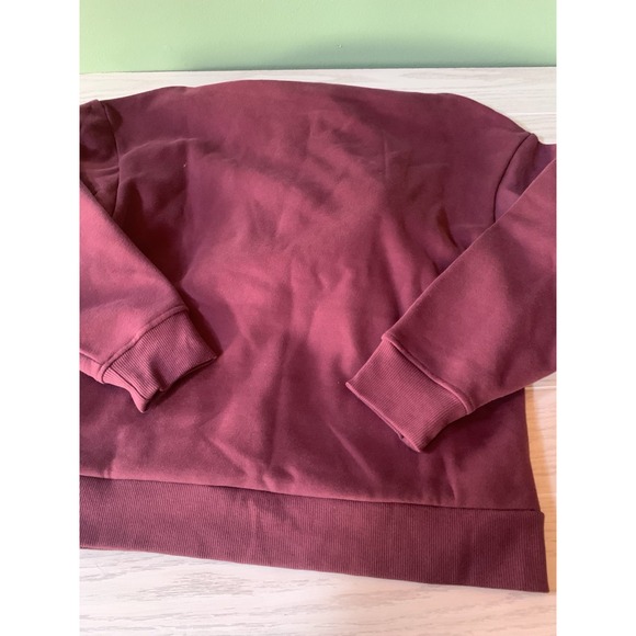 Puma Womens Small Comfort Fit Hoodie Burgundy - Picture 7 of 7